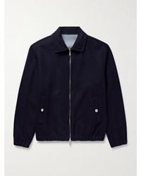 Eleventy - Wool-Felt Bomber Jacket - Lyst