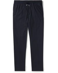 MR P. - James Tapered Pleated Cotton Trousers - Lyst