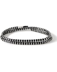 Mikia - Silver And Hematite Beaded Necklace - Lyst