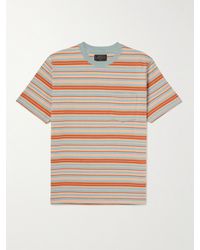 Beams Plus - Striped Cotton-jersey T-shirt - Lyst