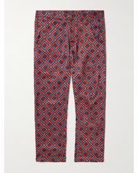 SMR Days - Carbo Straight-leg Printed Cotton And Modal-blend Twill Trousers - Lyst