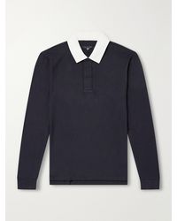 Rag & Bone - Cotton-Piqué Polo Shirt - Lyst