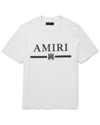 Amiri - Logo-appliquéd Cotton-jersey T-shirt - Lyst