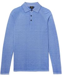 Dunhill - Garment-dyed Cashmere Polo Shirt - Lyst