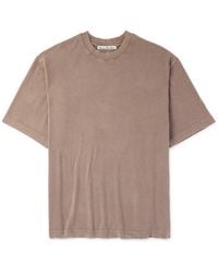 Acne Studios - Extorr Logo-appliquéd Garment-dyed Cotton-jersey T-shirt - Lyst