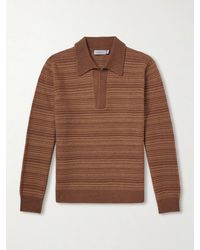 Canali - Wool And Cashmere-Blend Polo Sweater - Lyst