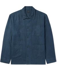 Club Monaco - Linen Shirt Jacket - Lyst