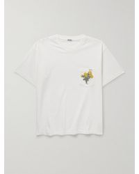 Bode - T-shirt in jersey di cotone con logo ricamato - Lyst