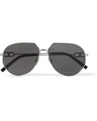 Dior - Cd Link A1u Round-frame Silver-tone Sunglasses - Lyst
