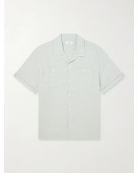 MR P. - Convertible-Collar Garment-Dyed Linen Shirt - Lyst