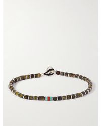 Mikia - Heishi Silver Multi-stone Bracelet - Lyst