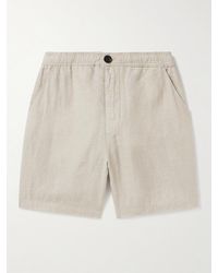 Oliver Spencer - Shorts a gamba dritta in lino con coulisse Osborne - Lyst