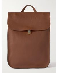 Bleu De Chauffe - Full-Grain Leather Backpack - Lyst