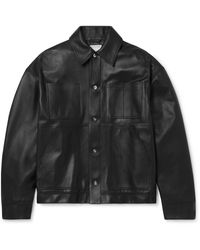 Bottega Veneta - Panelled Leather Jacket - Lyst