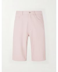 AURALEE - Wide-Leg Silk Shorts - Lyst