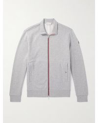Moncler - Felpa in jersey di cotone con logo applicato - Lyst