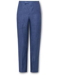 Favourbrook - Windsor Slim-fit Straight-leg Linen-twill Suit Trousers - Lyst