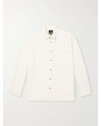 A.P.C. - Mateo Logo-Embroidered Cotton Shirt - Lyst