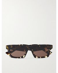 Bottega Veneta - New Entry Square-Frame Recycled-Acetate Sunglasses - Lyst