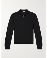 Canali - Slim-fit Wool Half-zip Sweater - Lyst