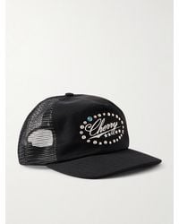 CHERRY LA - Studded Five Star Logo-Embroidered Canvas And Mesh Trucker Cap - Lyst