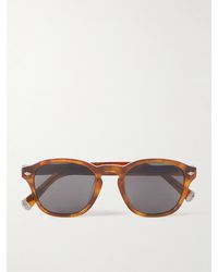 Brunello Cucinelli - Round-frame Tortoiseshell Acetate Sunglasses - Lyst