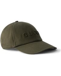 Gucci - Logo-Embroidered Cotton-Blend Canvas Baseball Cap - Lyst
