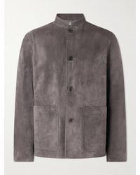 dunhill - Suede Jacket - Lyst