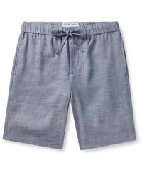 Frescobol Carioca - Felipe Slim-fit Linen And Cotton-blend Drawstring Shorts - Lyst