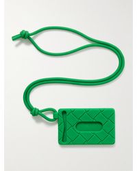 Bottega Veneta - Intrecciato Rubber Card Case With Lanyard - Lyst