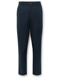 MR P. - Daniel Slim-fit Pleated Cotton-blend Seersucker Suit Trousers - Lyst