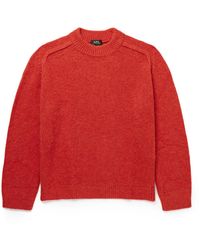 A.P.C. - Tyler -blend Mock-neck Sweater - Lyst