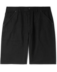 Saint Laurent - Wide-Leg Cotton-Canvas Shorts - Lyst
