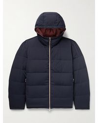 Brunello Cucinelli - Reversible Quilted Shell Hooded Down Jacket - Lyst