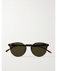 Oliver Peoples - N. 02 Sun Round-frame Tortoiseshell Acetate Sunglasses - Lyst