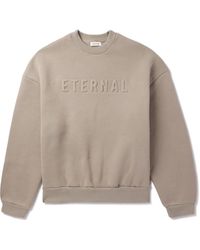 Fear Of God - Eternal Oversized Logo-Embossed Cotton-Blend Jersey Sweatshirt - Lyst