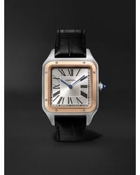 Cartier - Santos-Dumont Hand-Wound Extra Large 18-Karat Rose, Steel Watch, Ref. W2Sa0017 - Lyst