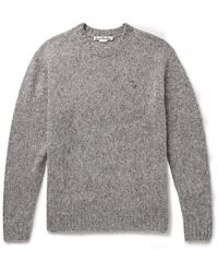 Acne Studios - Kowy Logo-embroidered Shetland Wool Sweater - Lyst