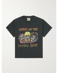 GALLERY DEPT. - Night Of The Living Dead Glittered Printed Cotton-Jersey T-Shirt - Lyst