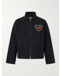 Human Made - Logo-Embroidered Corduroy-Trimmed Cotton-Twill Blouson Jacket - Lyst