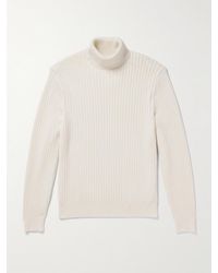 Aimé Leon Dore - Rollkragenpullover aus einer Merinowoll-Baumwollmischung in Rippstrick - Lyst