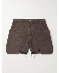 Rick Owens - Shorts Cargo A Gamba Dritta - Lyst