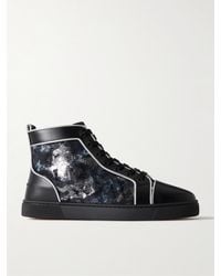 Christian Louboutin - Louis Orlato Leather High-top Trainers - Lyst