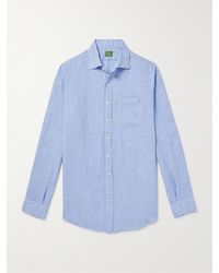 Sid Mashburn - Slim-fit Spread-collar Linen Shirt - Lyst
