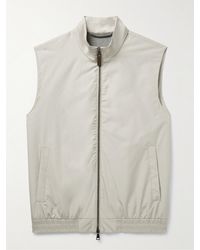 Canali - Gilet in shell - Lyst