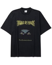 Vetements Rammstein Oversized Printed Cotton-jersey T-shirt in