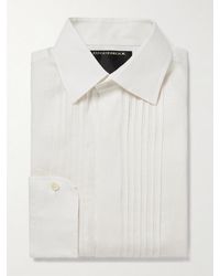 Favourbrook - Pintucked Linen Tuxedo Shirt - Lyst