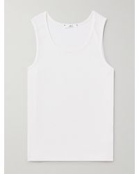 MR P. - Ribbed Stretch-Cotton Jersey Tank Top - Lyst