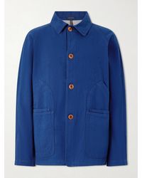 Drake's - Cotton And Linen-Blend Chore Jacket - Lyst