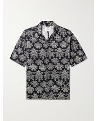 NN07 - Ole 5210 Camp-collar Printed Organic Cotton And Tm Lyocell-blend Twill Shirt - Lyst